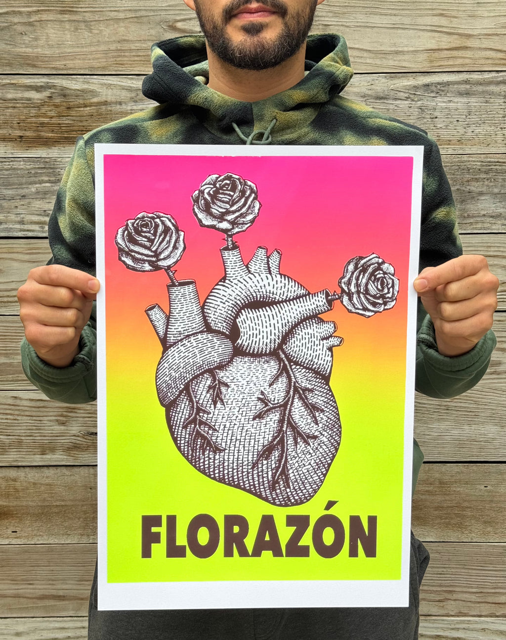 Florazon serigraph print