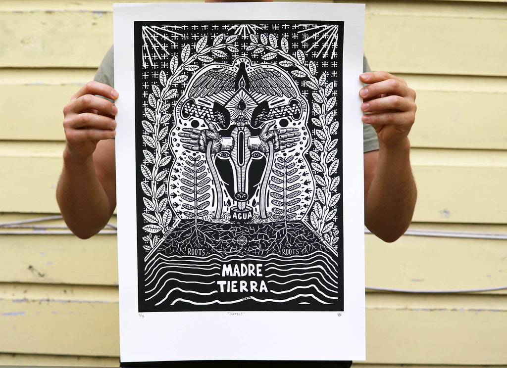 Madre Tierra serigraph print
